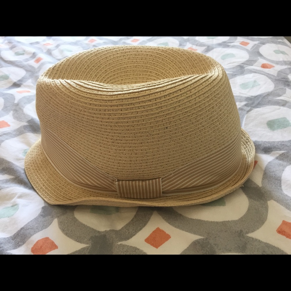 Banana Republic Straw Hat w/ Grosgrain Ribbon S/M